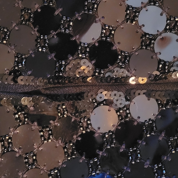 * New Allurite SEQUIN Decor Metallic Bidycon skirt - Picture 4 of 7